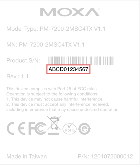 Where to find serial number on silver label