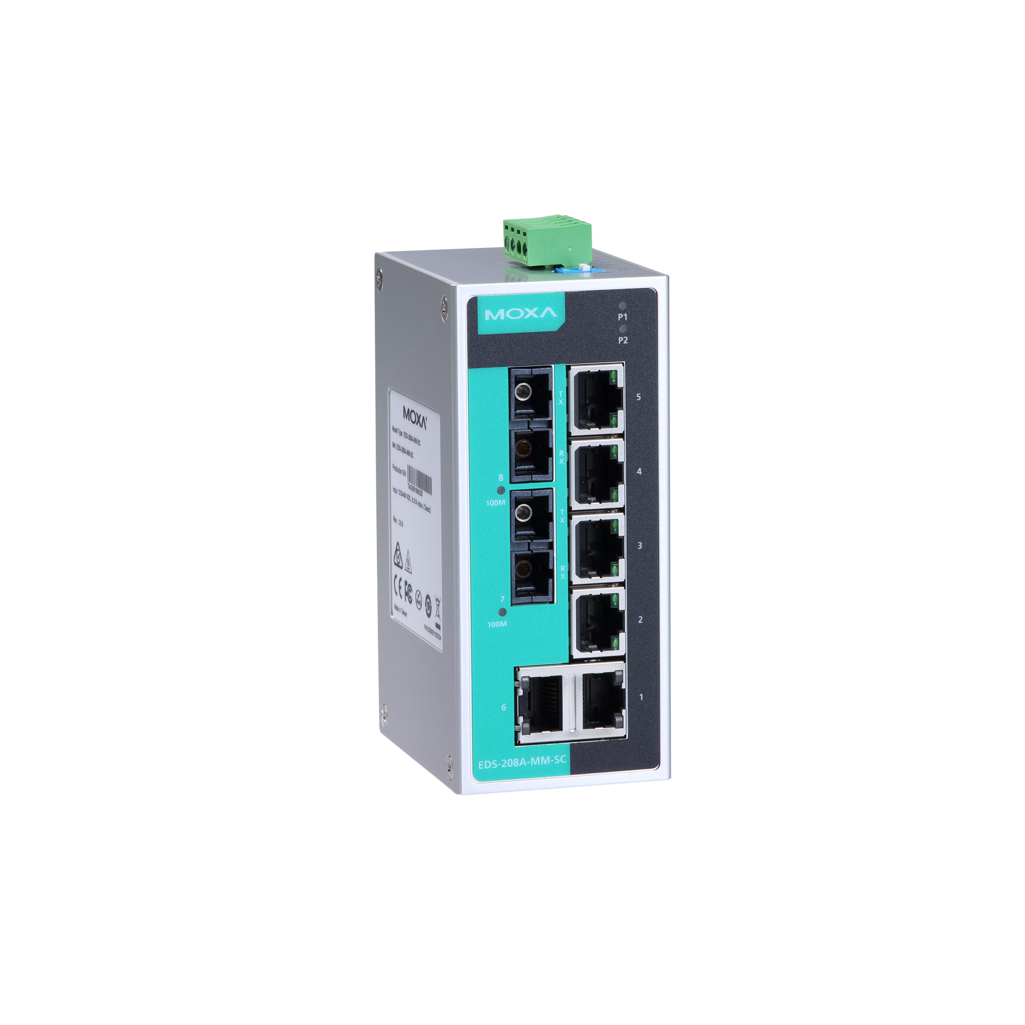 1PC MOXA EDS-208A 8-port industrial Ethernet switch 