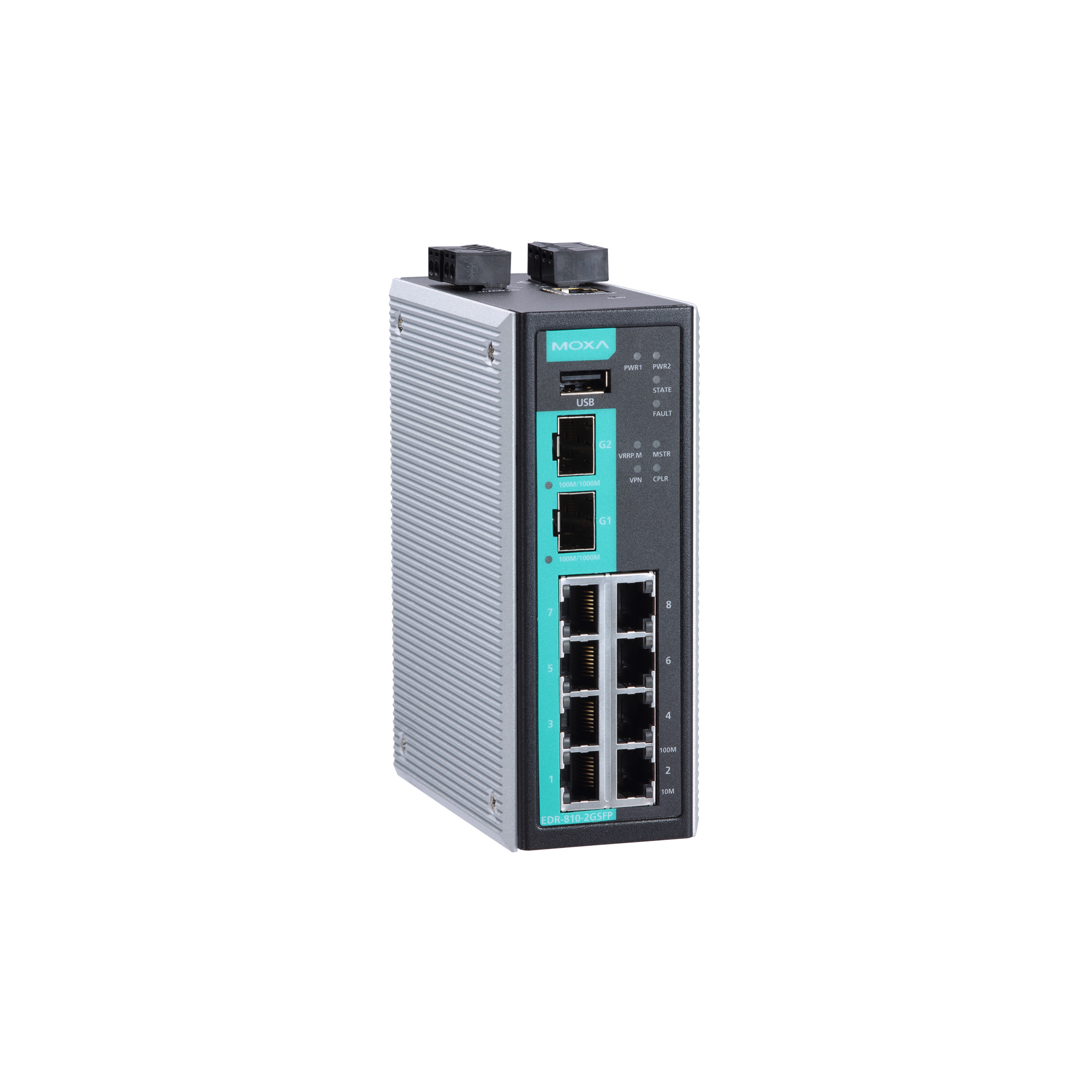 Bộ định tuyến bảo mật EDR-810 MOXA EDR-810-VPN-2GSFP MOXA Vietnam - 8 10/100BaseT(X) copper + 2 GbE SFP multiport industrial secure routers