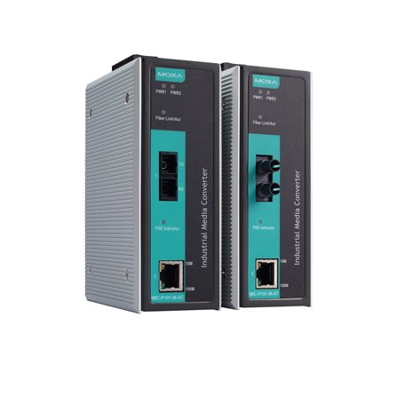 MOXA 목사 IMC-P101-S-SC IEEE 802.3af PoE Ethernet-to-fiber media converters