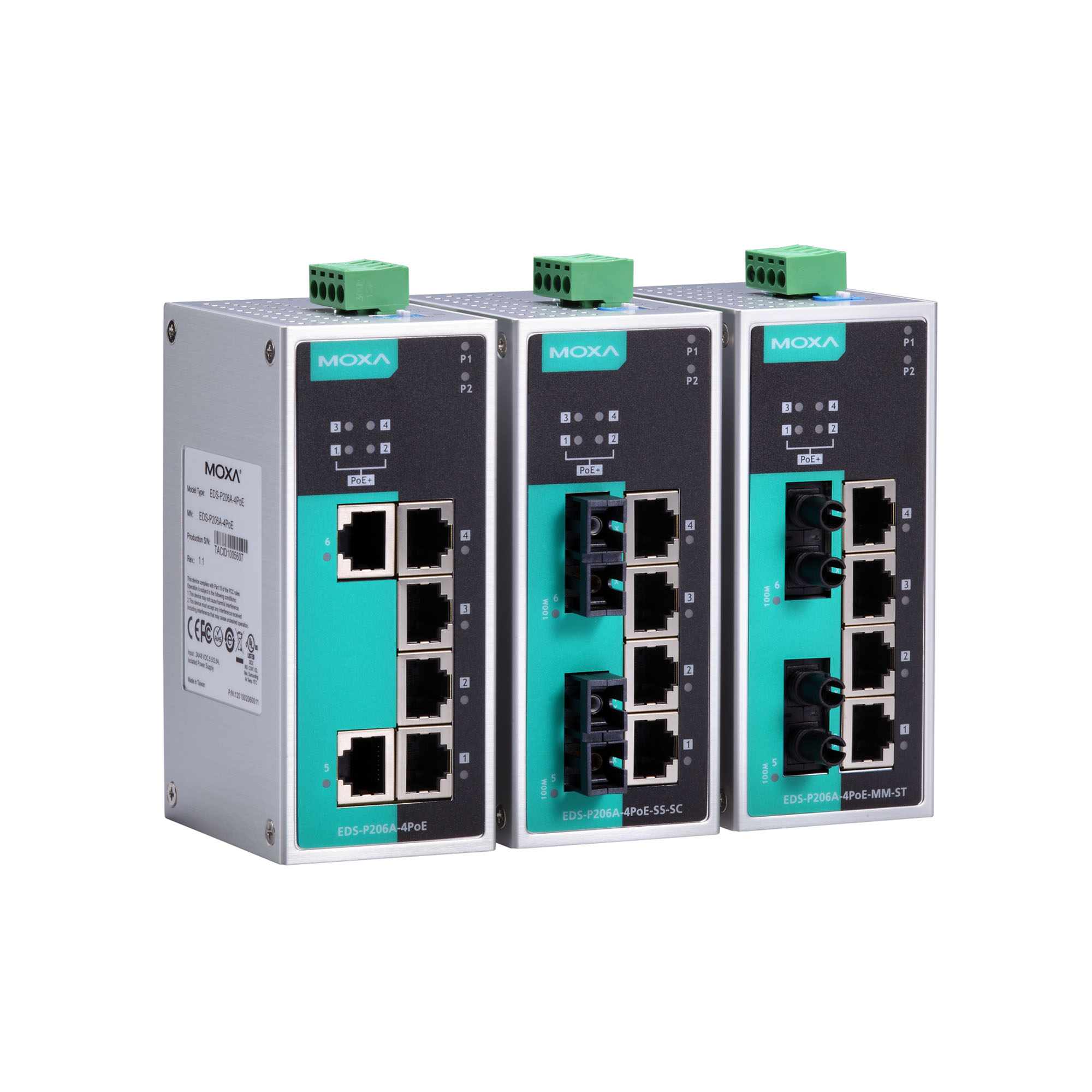 EDS-P206A Series - Unmanaged Switches | MOXA
